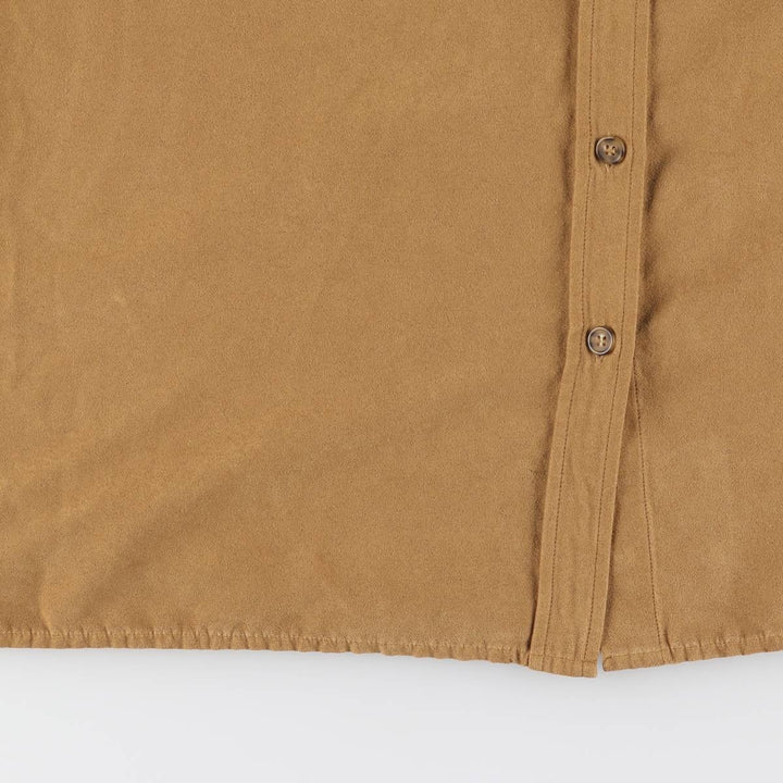 WHITE STAG Long Sleeve Faux Suede Shirt, Women's, Size XL polyester Beige type Vintage Second Hand