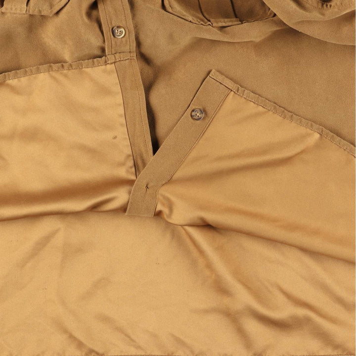 WHITE STAG Long Sleeve Faux Suede Shirt, Women's, Size XL polyester Beige type Vintage Second Hand