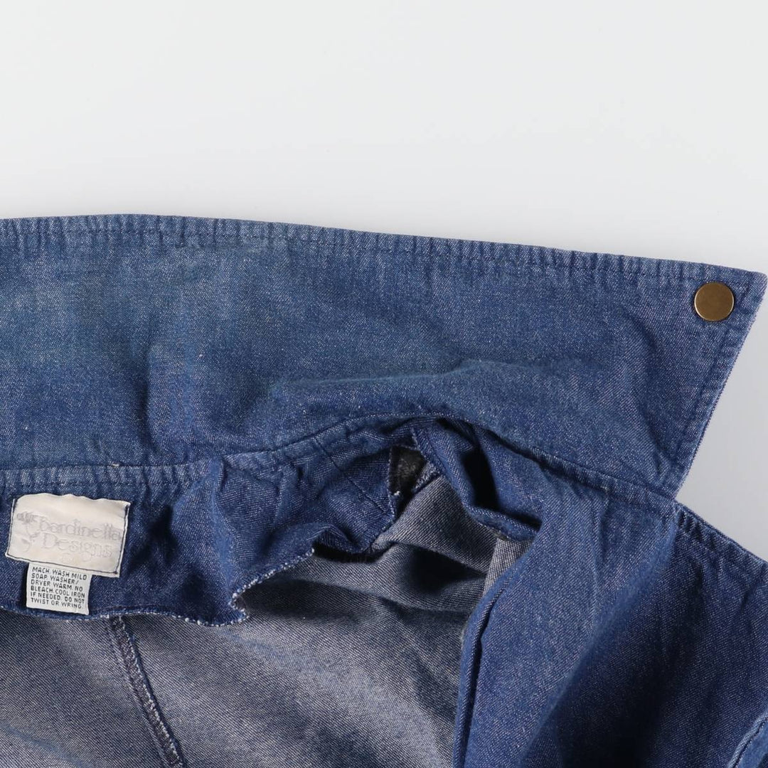 80s~ Bardinella Designs Bat-dyed Denim Double Rider Jacket Women's M Size Vintage /eaa525752