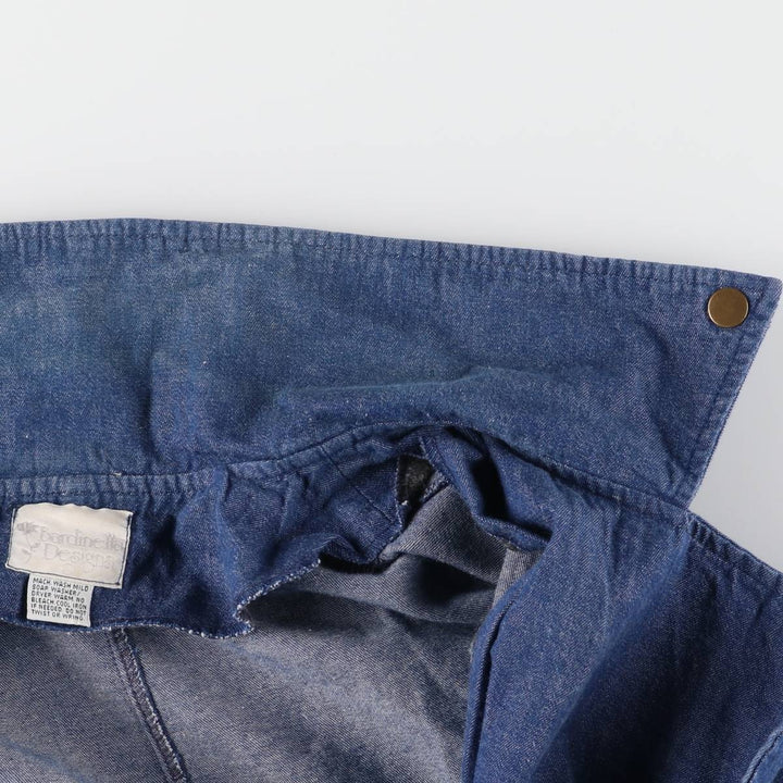 80s~ Bardinella Designs Bat-dyed Denim Double Rider Jacket Women's M Size Vintage /eaa525752