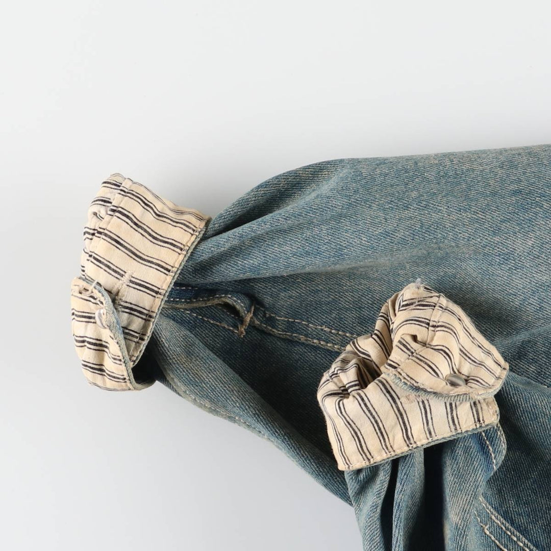 90'S Get Used By Elie Fringe Denim Jacket, Women's Size Small, Vintage cotton blue type Vintage Second Hand