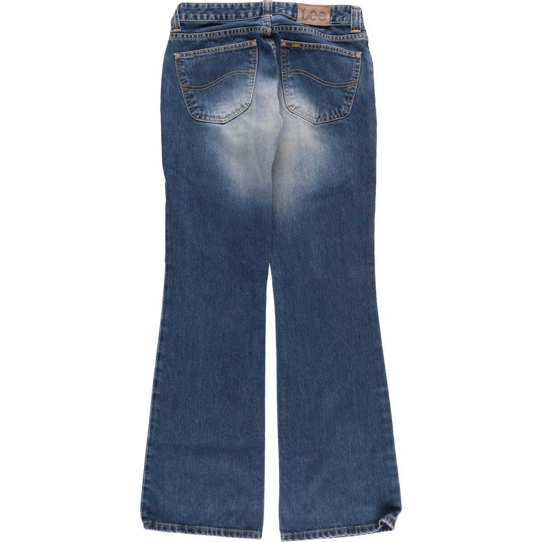 Lee flare cut denim pants for women, size L (w30) cotton blue type Vintage Second Hand