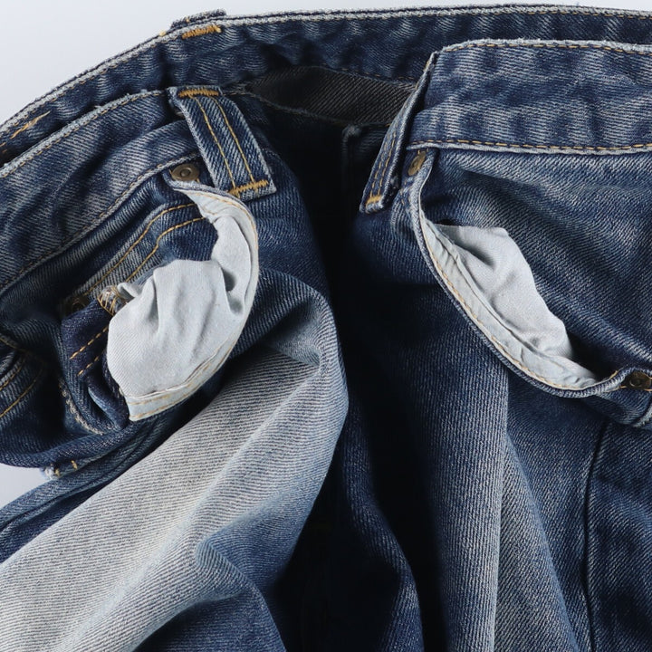 Lee flare cut denim pants for women, size L (w30) cotton blue type Vintage Second Hand