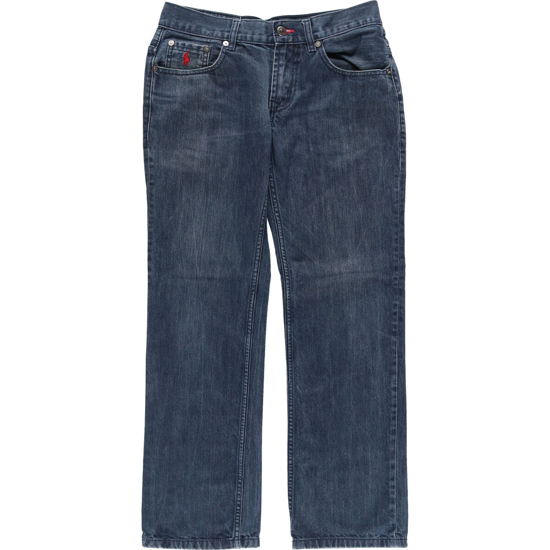 Ralph Lauren POLO RALPH LAUREN CLASSIC FIT straight denim pants women's XL (w32) equivalent unclear blue type Vintage Second Hand