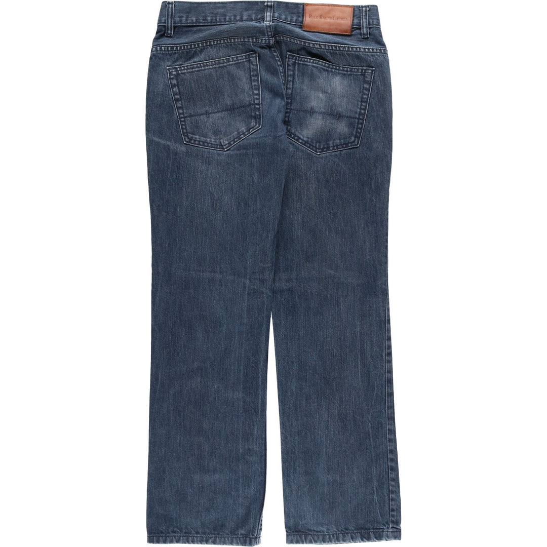 Ralph Lauren POLO RALPH LAUREN CLASSIC FIT straight denim pants women's XL (w32) equivalent unclear blue type Vintage Second Hand