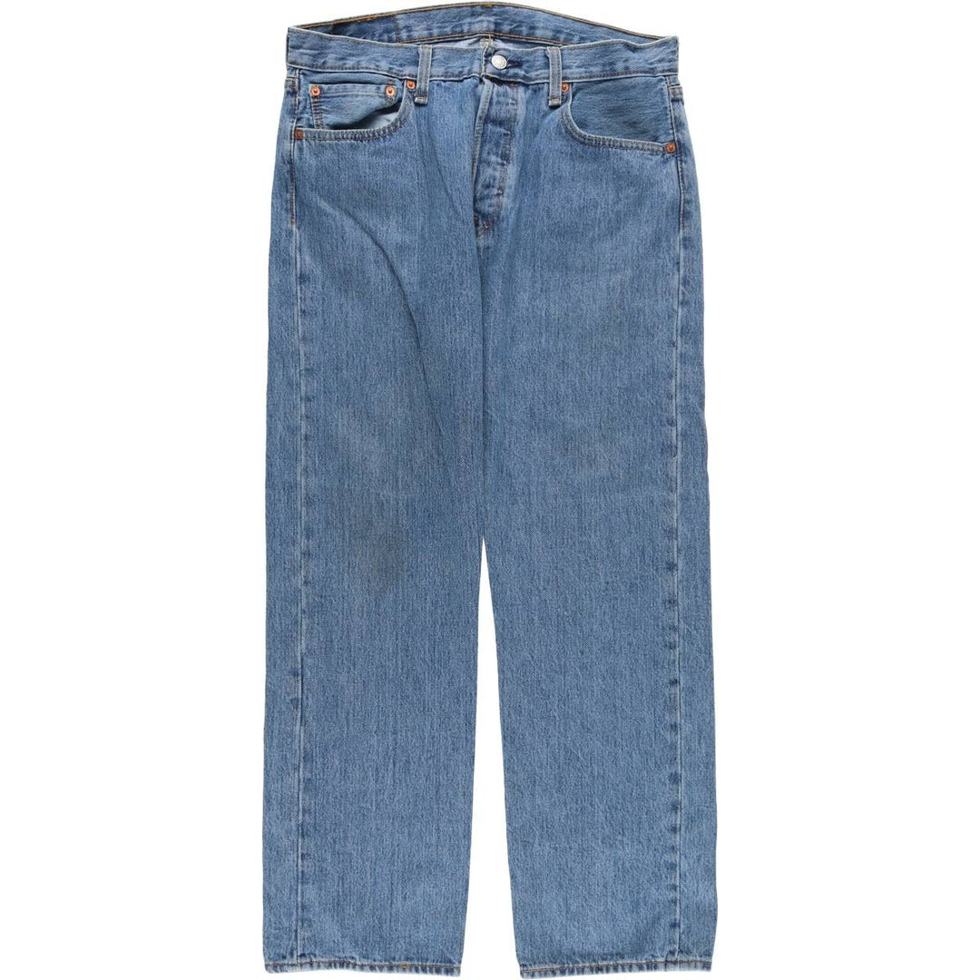 Levi's 501 straight denim pants for men, size W34 cotton Blue type light blue Vintage Second Hand
