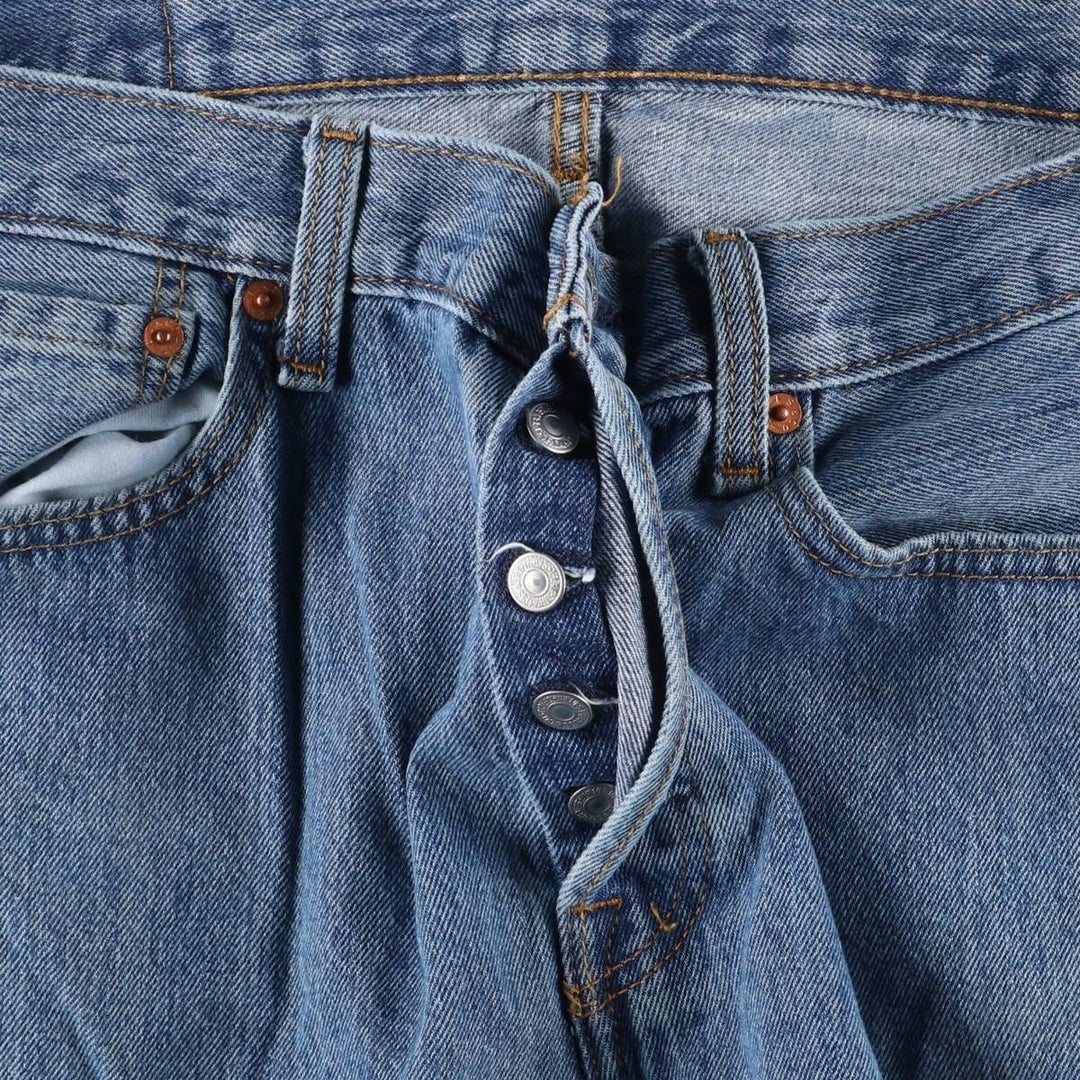 Levi's 501 straight denim pants for men, size W34 cotton Blue type light blue Vintage Second Hand
