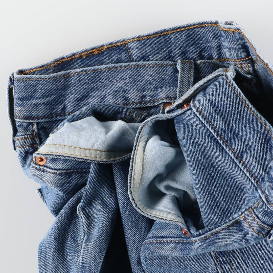 Levi's 501 straight denim pants for men, size W34 cotton Blue type light blue Vintage Second Hand