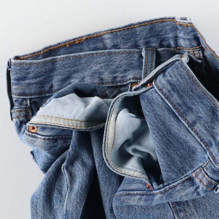 Levi's 501 straight denim pants for men, size W34 cotton Blue type light blue Vintage Second Hand