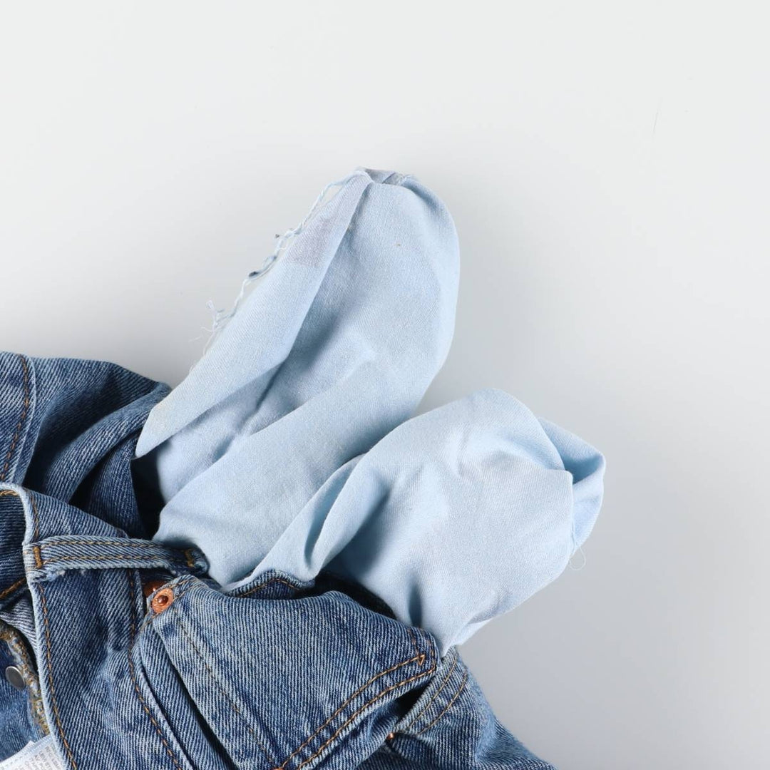 Levi's 501 straight denim pants for men, size W34 cotton Blue type light blue Vintage Second Hand