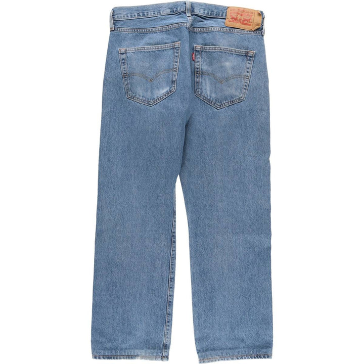 Levi's 501 straight denim pants for men, size W34 cotton Blue type light blue Vintage Second Hand