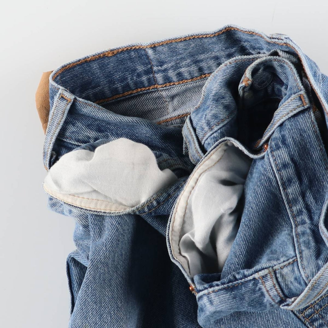 Levi's 501 straight denim pants for men, size W34 cotton Blue type light blue Vintage Second Hand