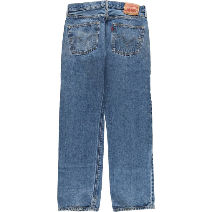 00'S Levi's 501 straight denim pants for men, size W33 cotton Blue type light blue Vintage Second Hand