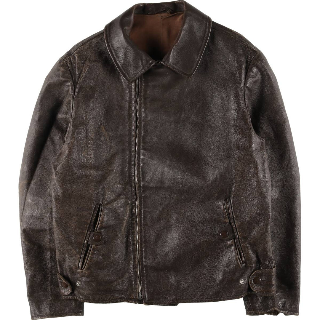 Special price for a 40s-50'S vintage leather blouson, size L for men /eaa525825