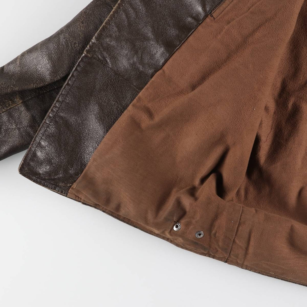 Special price for a 40s-50'S vintage leather blouson, size L for men /eaa525825