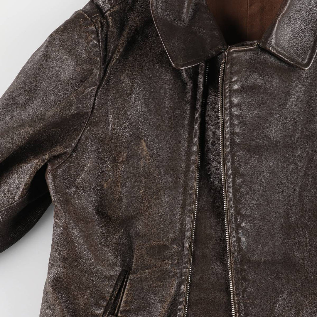 Special price for a 40s-50'S vintage leather blouson, size L for men /eaa525825