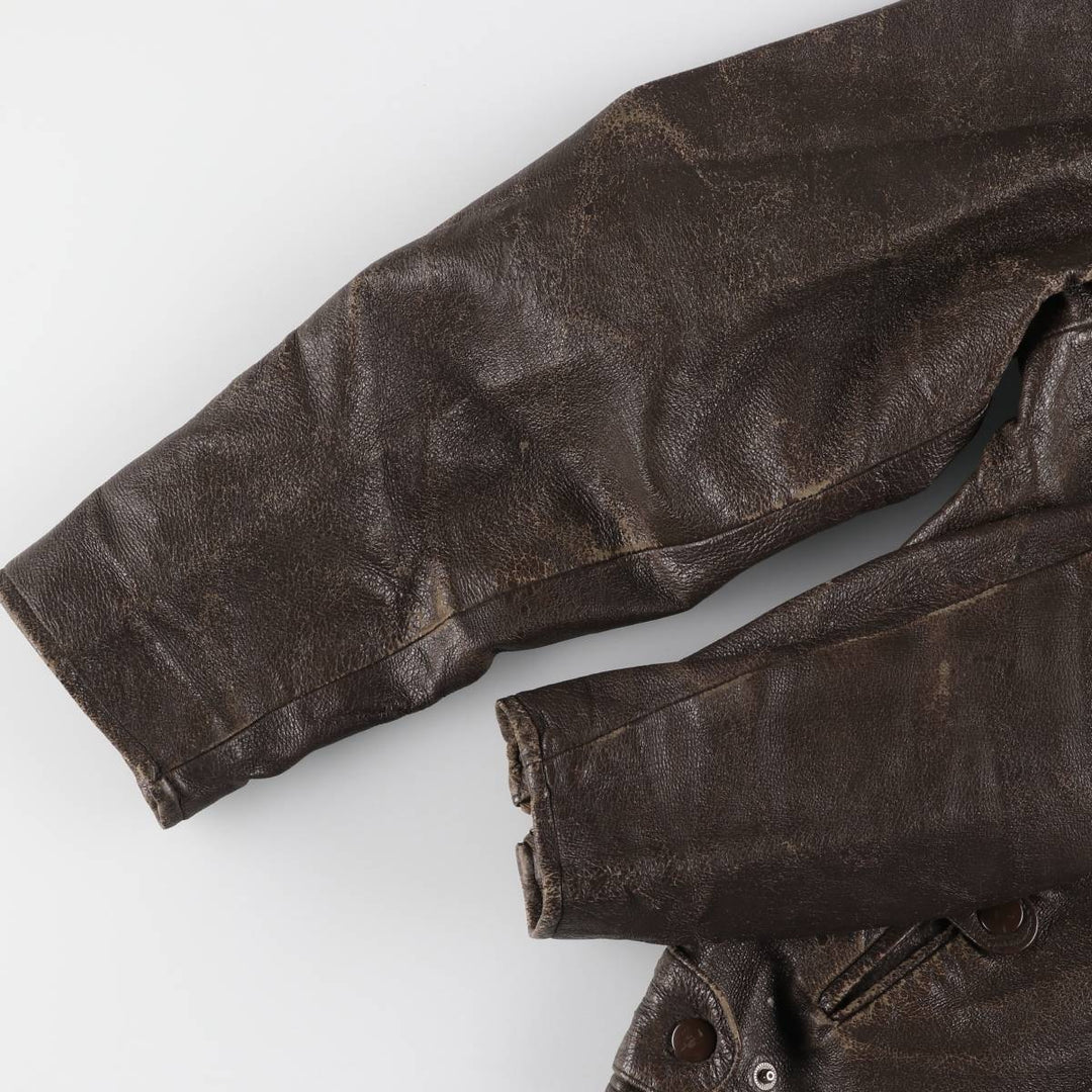 Special price for a 40s-50'S vintage leather blouson, size L for men /eaa525825