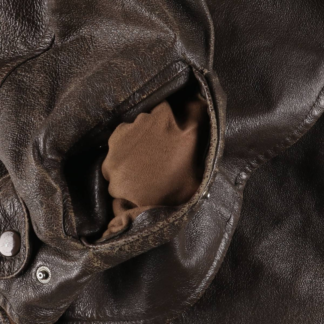 Special price for a 40s-50'S vintage leather blouson, size L for men /eaa525825