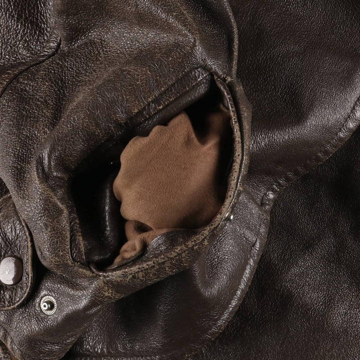 Special price for a 40s-50'S vintage leather blouson, size L for men /eaa525825