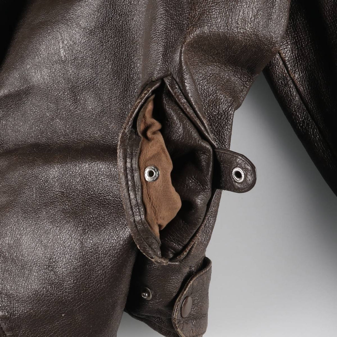 Special price for a 40s-50'S vintage leather blouson, size L for men /eaa525825