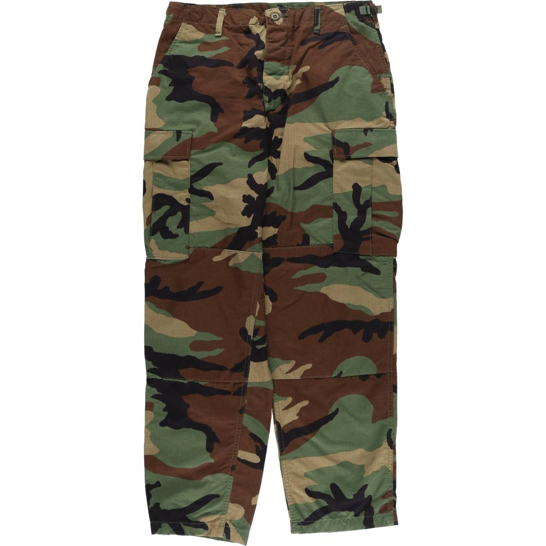 00'S US military genuine woodland camo military cargo pants combat pants made in USA MEDIUM-REGULAR men's w33 equivalent /eaa525839