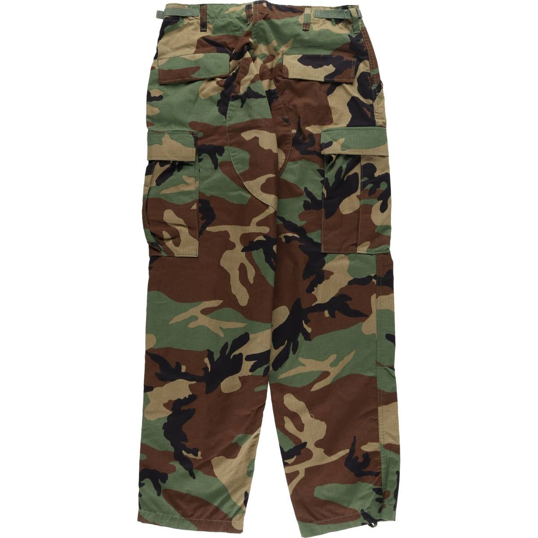 00'S US military genuine woodland camo military cargo pants combat pants made in USA MEDIUM-REGULAR men's w33 equivalent /eaa525839
