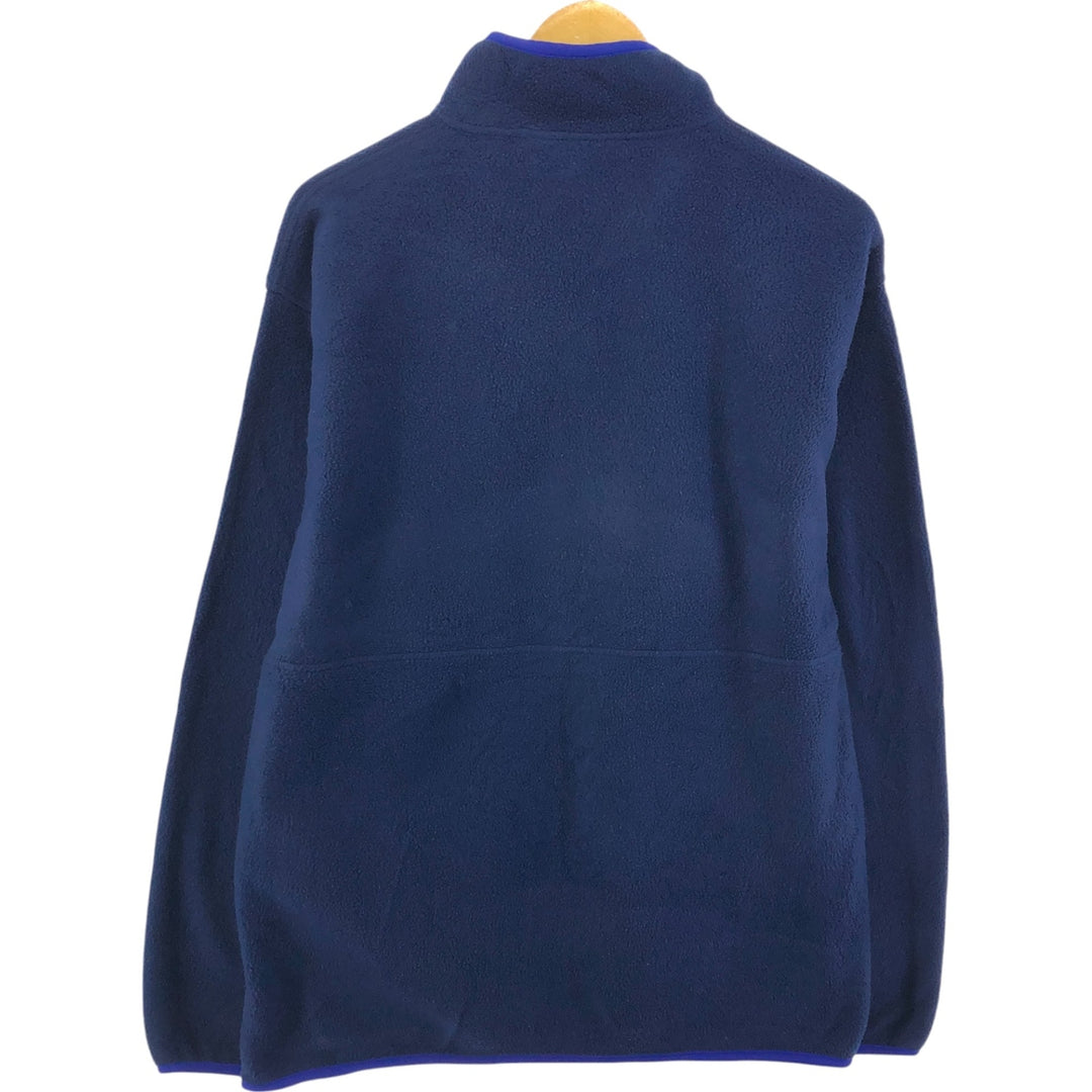 90s-00'S Patagonia SYNCHILLA fleece pullover, men's size L, vintage polyester navy blue type Vintage Second Hand