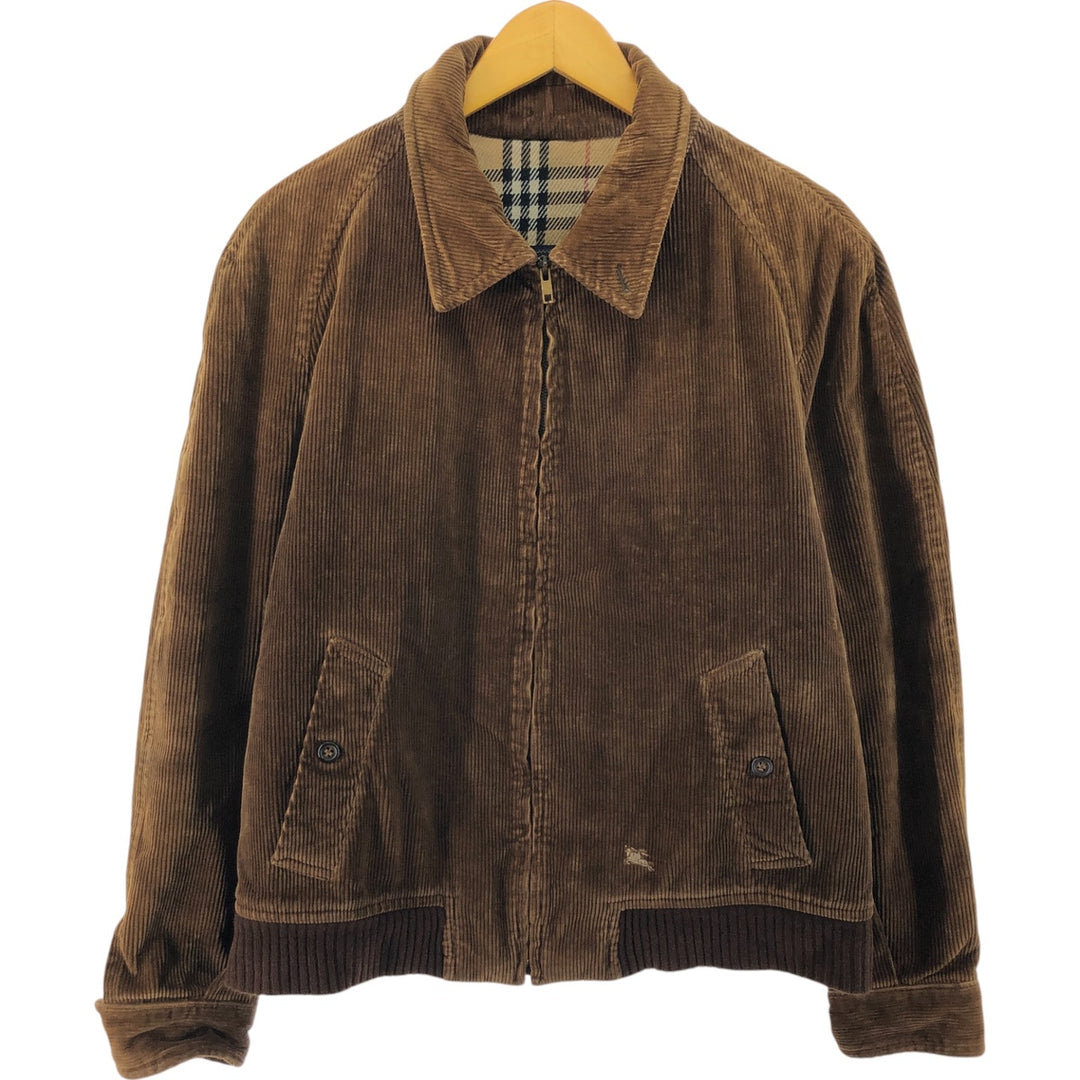 Burberry's Corduroy Swing Top Sports Jacket, Men's Size L unclear Camel type Vintage Second Hand