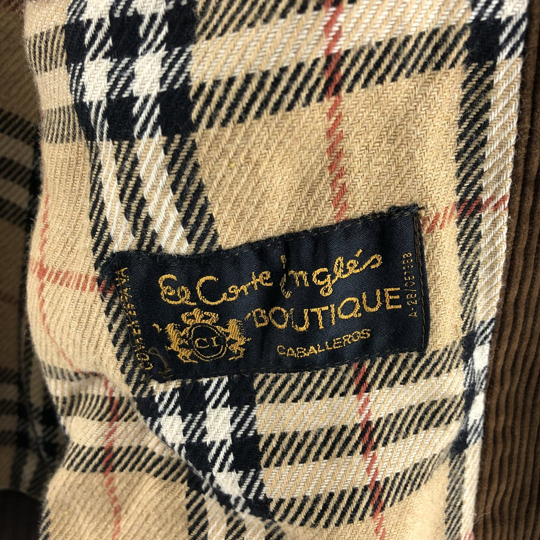 Burberry's Corduroy Swing Top Sports Jacket, Men's Size L unclear Camel type Vintage Second Hand