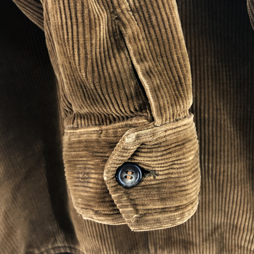 Burberry's Corduroy Swing Top Sports Jacket, Men's Size L unclear Camel type Vintage Second Hand