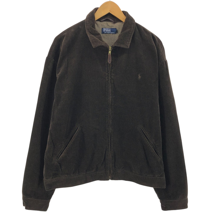 Ralph Lauren POLO by Ralph Lauren Corduroy Swing Top Sports Jacket Men's L size cotton brown type Vintage Second Hand