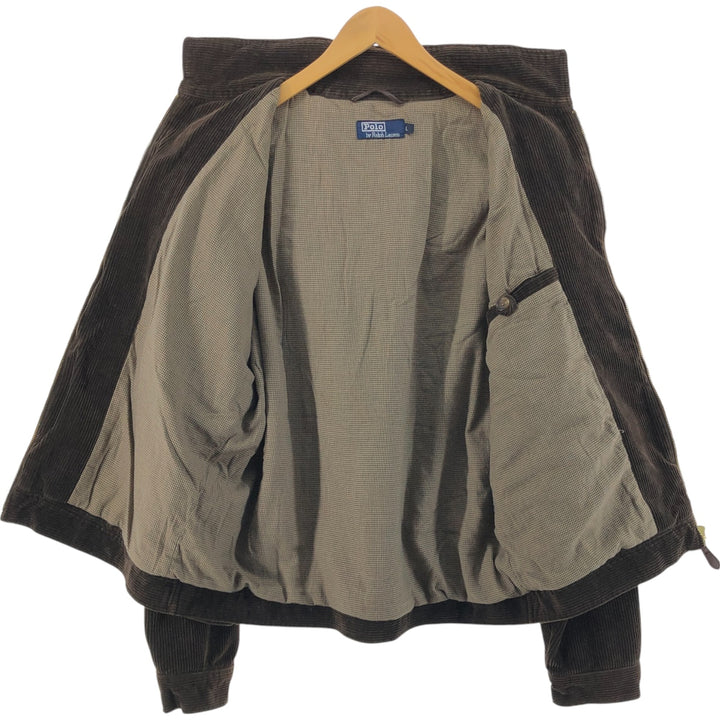 Ralph Lauren POLO by Ralph Lauren Corduroy Swing Top Sports Jacket Men's L size cotton brown type Vintage Second Hand