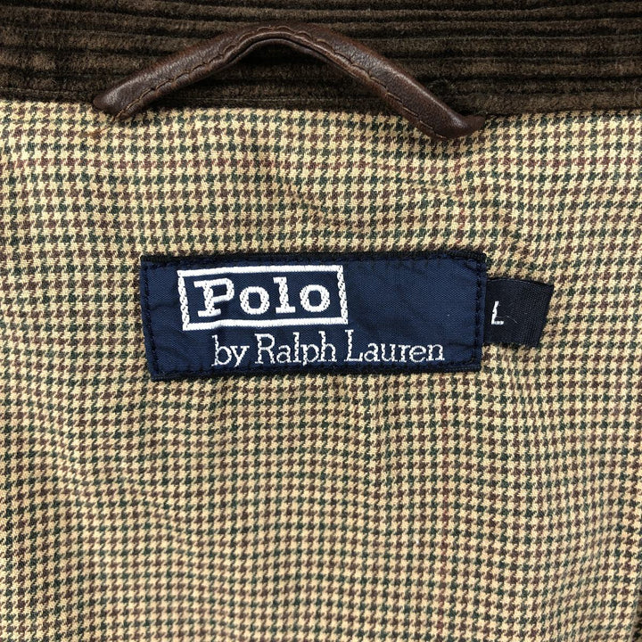 Ralph Lauren POLO by Ralph Lauren Corduroy Swing Top Sports Jacket Men's L size cotton brown type Vintage Second Hand