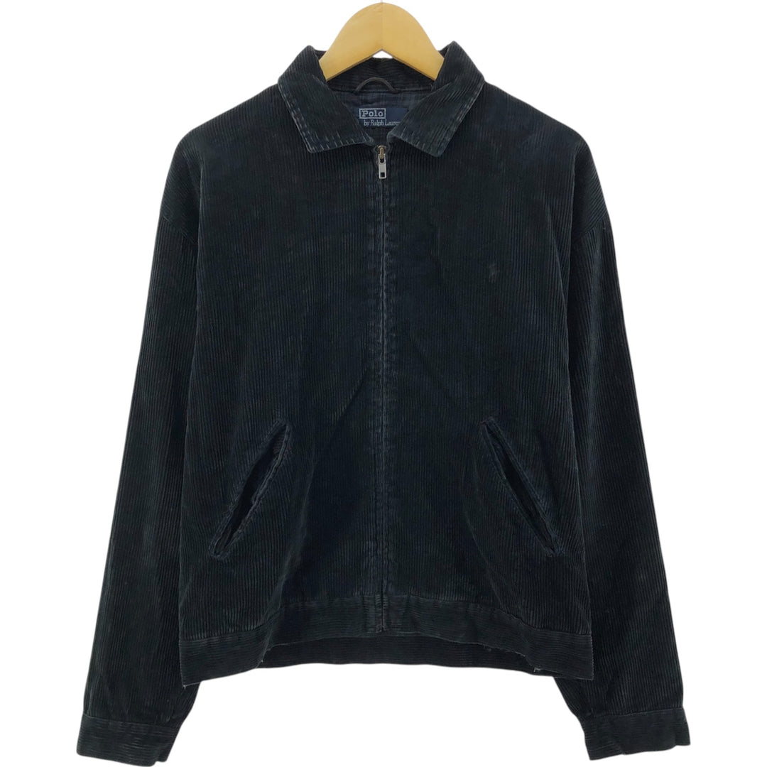 Ralph Lauren POLO by Ralph Lauren Corduroy Swing Top Sports Jacket Men's M cotton black type Vintage Second Hand