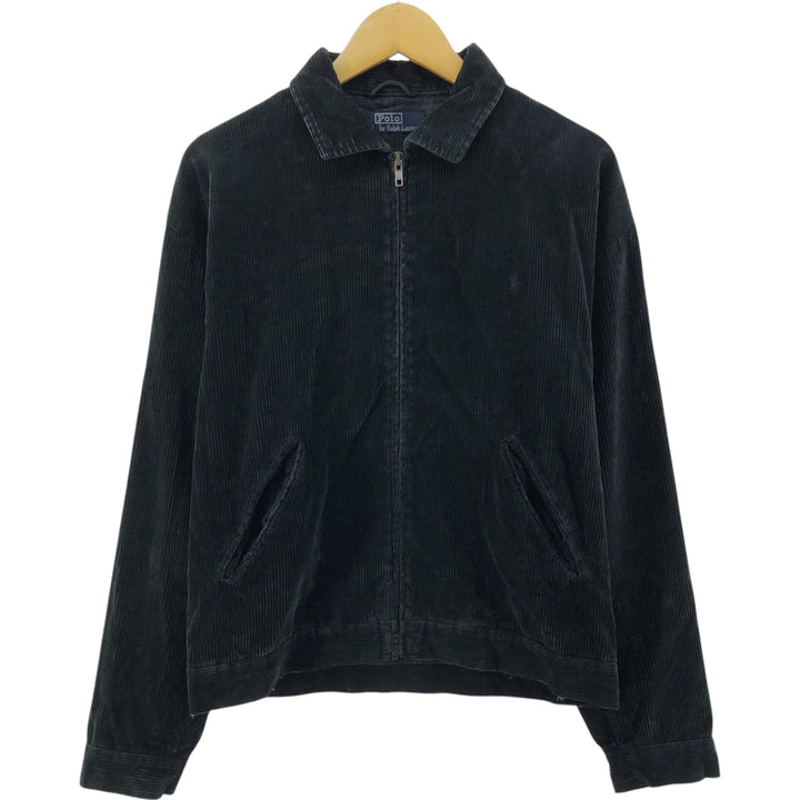 Ralph Lauren POLO by Ralph Lauren Corduroy Swing Top Sports Jacket Men's M cotton black type Vintage Second Hand