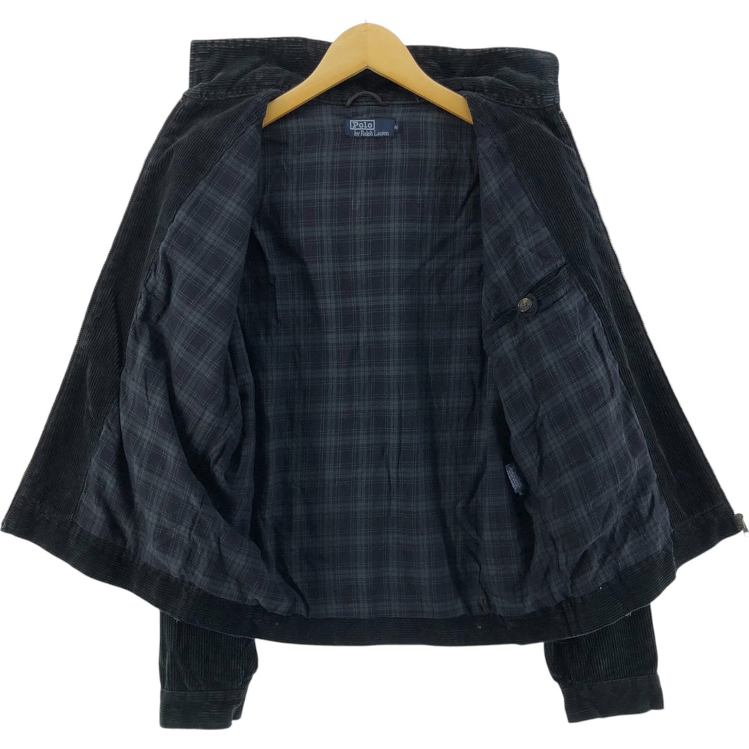 Ralph Lauren POLO by Ralph Lauren Corduroy Swing Top Sports Jacket Men's M cotton black type Vintage Second Hand