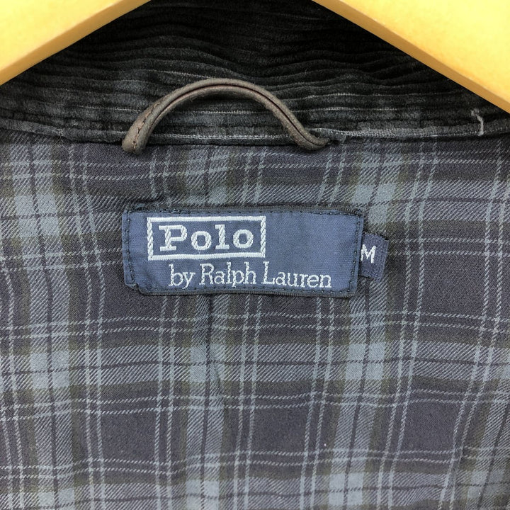 Ralph Lauren POLO by Ralph Lauren Corduroy Swing Top Sports Jacket Men's M cotton black type Vintage Second Hand