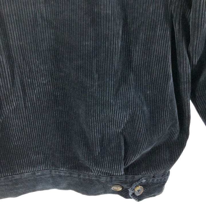 Ralph Lauren POLO by Ralph Lauren Corduroy Swing Top Sports Jacket Men's M cotton black type Vintage Second Hand