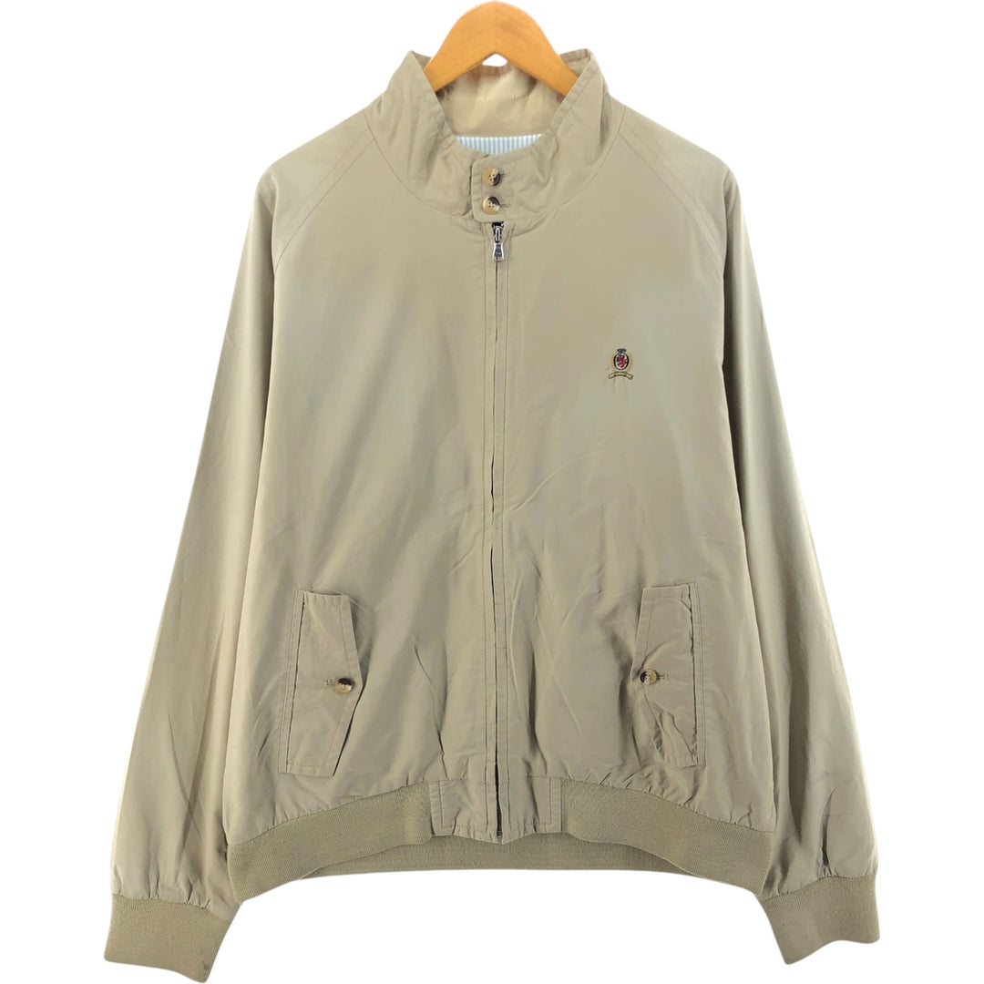 Tommy Hilfiger Swing Top Sports Jacket Men's Size L cotton Beige type Vintage Second Hand