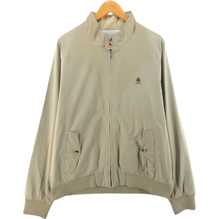 Tommy Hilfiger Swing Top Sports Jacket Men's Size L cotton Beige type Vintage Second Hand