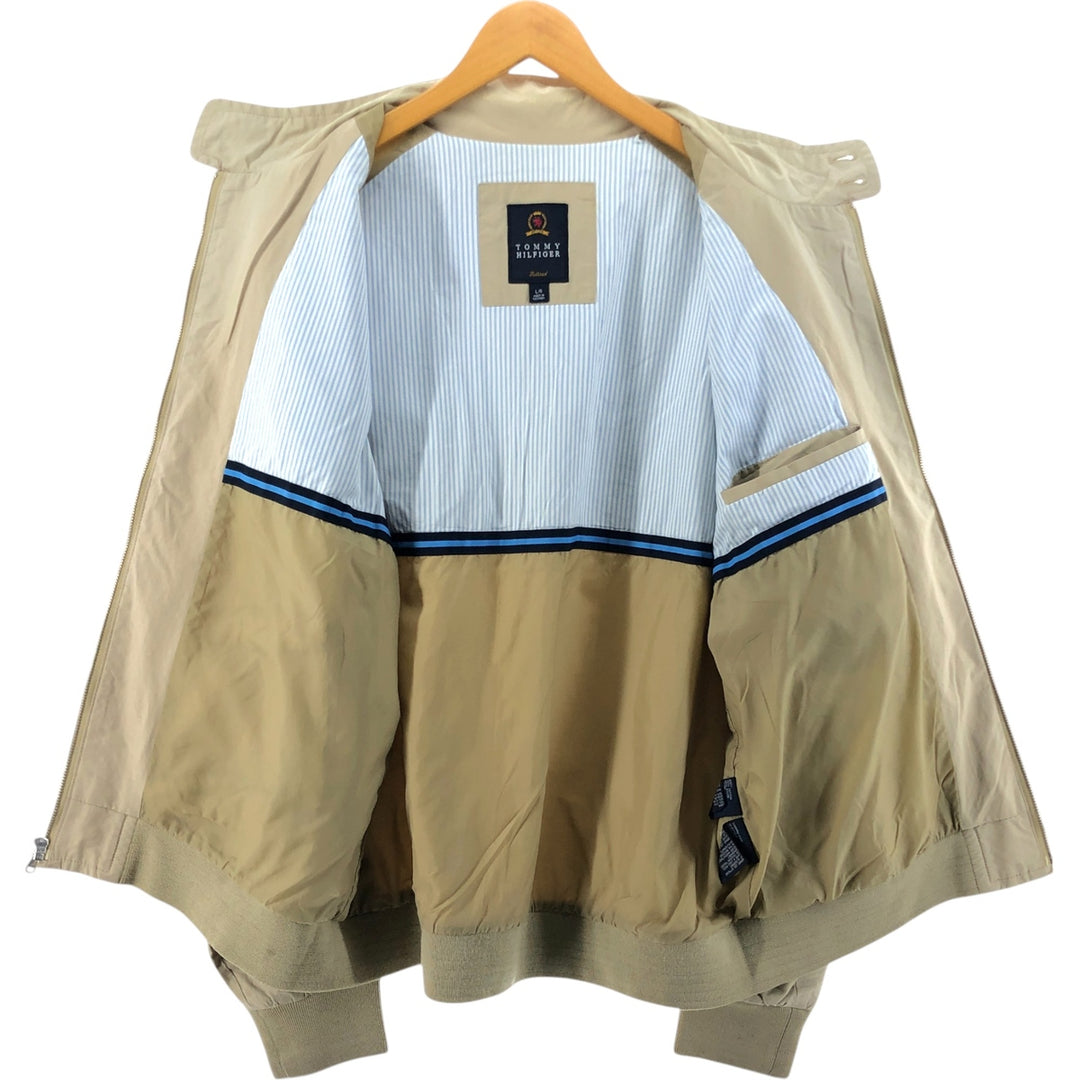 Tommy Hilfiger Swing Top Sports Jacket Men's Size L cotton Beige type Vintage Second Hand