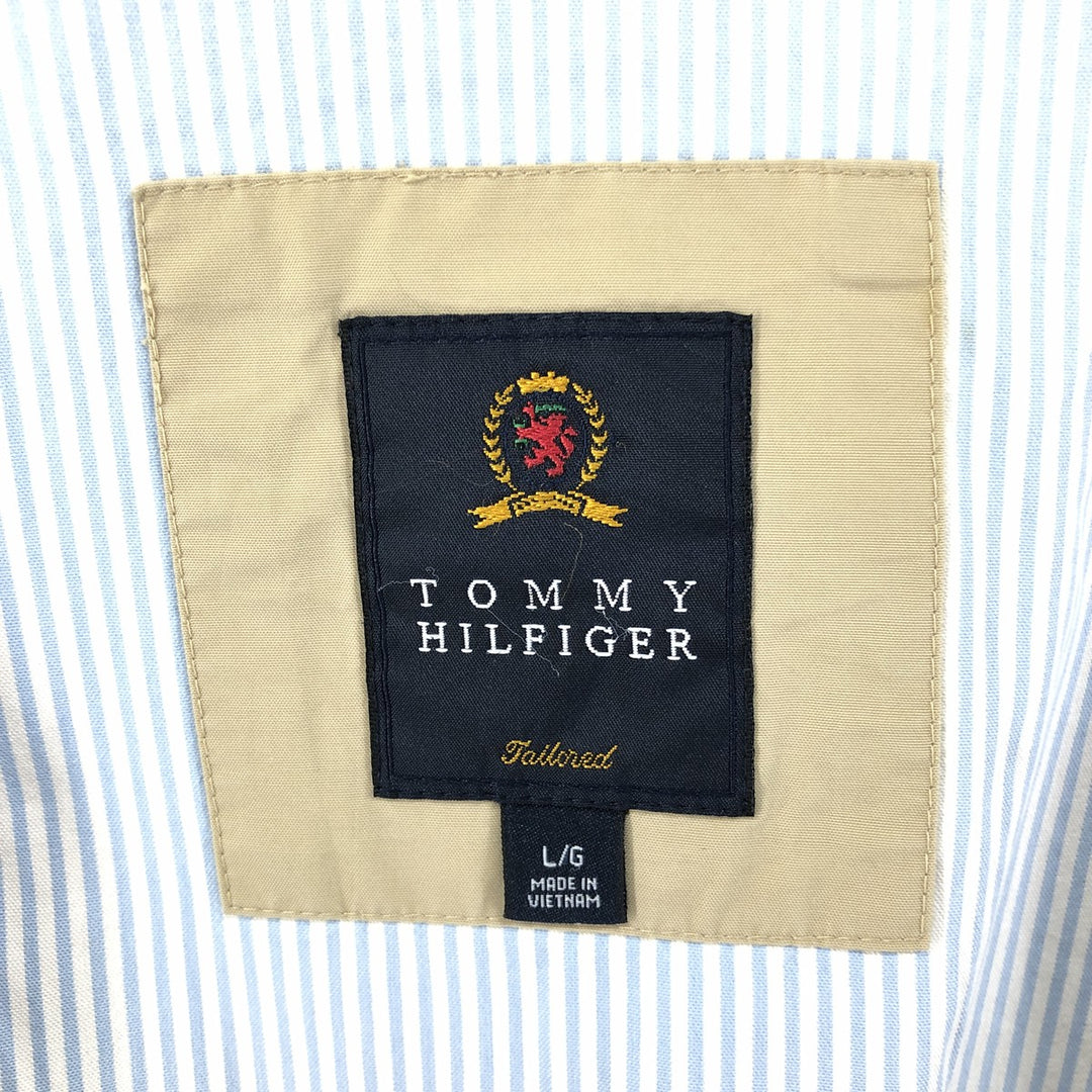 Tommy Hilfiger Swing Top Sports Jacket Men's Size L cotton Beige type Vintage Second Hand