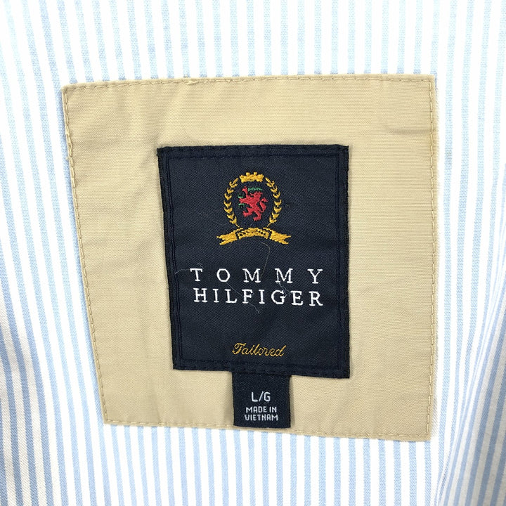Tommy Hilfiger Swing Top Sports Jacket Men's Size L cotton Beige type Vintage Second Hand