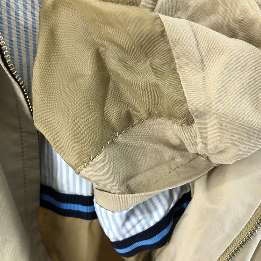 Tommy Hilfiger Swing Top Sports Jacket Men's Size L cotton Beige type Vintage Second Hand
