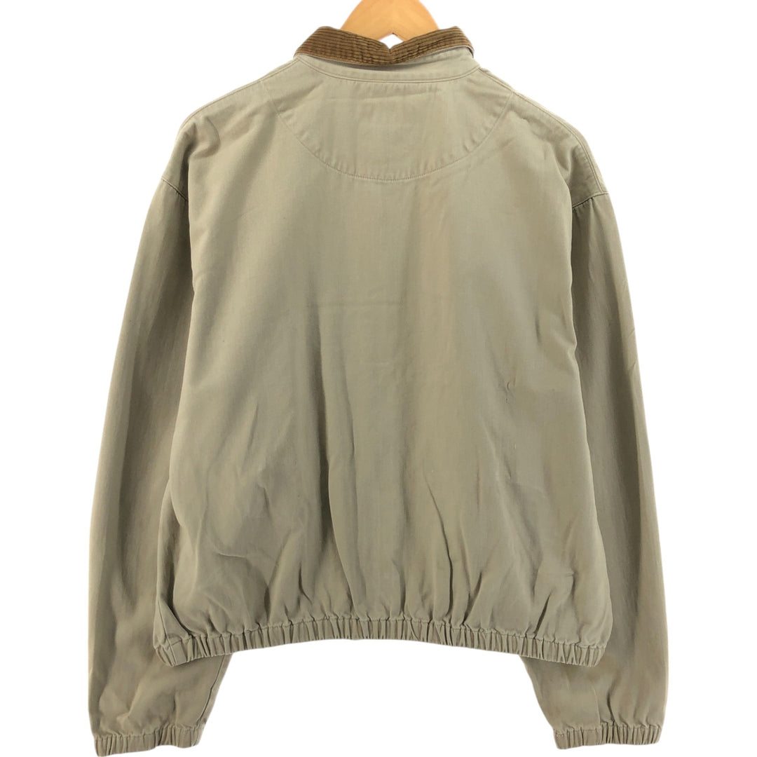 90'S Ralph Lauren POLO by Ralph Lauren Swing Top Sports Jacket Made in USA Men's L size cotton Beige type Vintage Second Hand