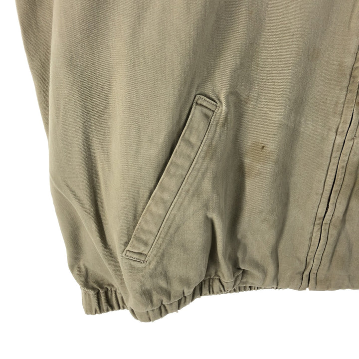90'S Ralph Lauren POLO by Ralph Lauren Swing Top Sports Jacket Made in USA Men's L size cotton Beige type Vintage Second Hand