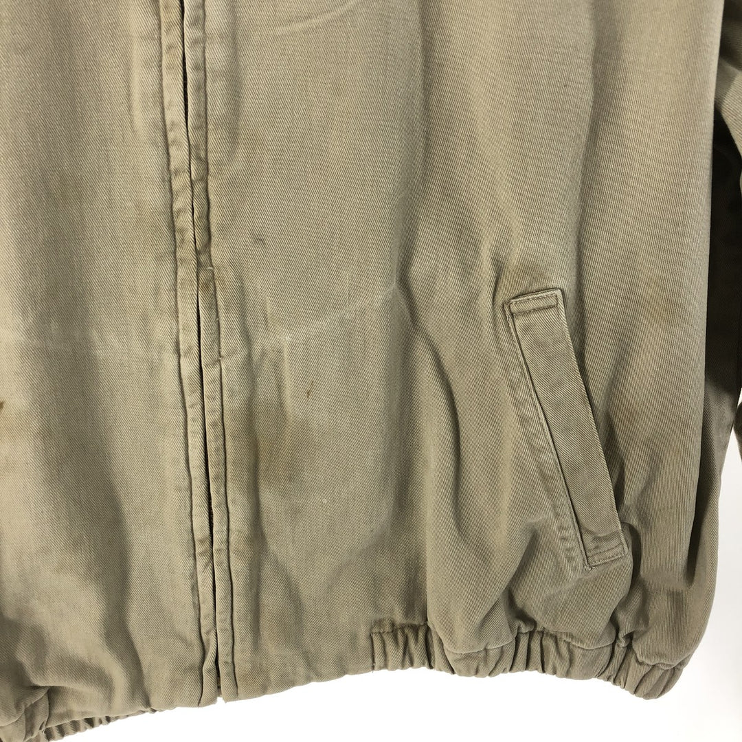 90'S Ralph Lauren POLO by Ralph Lauren Swing Top Sports Jacket Made in USA Men's L size cotton Beige type Vintage Second Hand