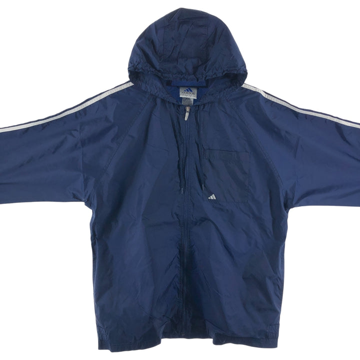 00'S Adidas Back Logo Nylon Parka Men's Size L Nylon navy blue type Vintage Second Hand
