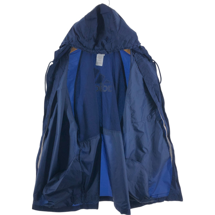 00'S Adidas Back Logo Nylon Parka Men's Size L Nylon navy blue type Vintage Second Hand