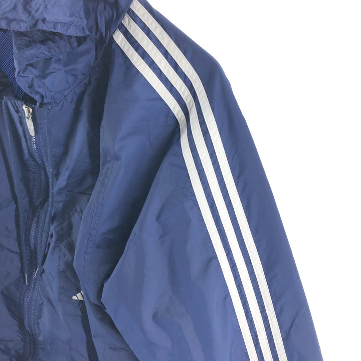 00'S Adidas Back Logo Nylon Parka Men's Size L Nylon navy blue type Vintage Second Hand